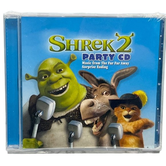 Shrek 2 Party CD Music From The Far Far Away Surprise Ending Karaoke Tracks NEW - Picture 1 of 6
